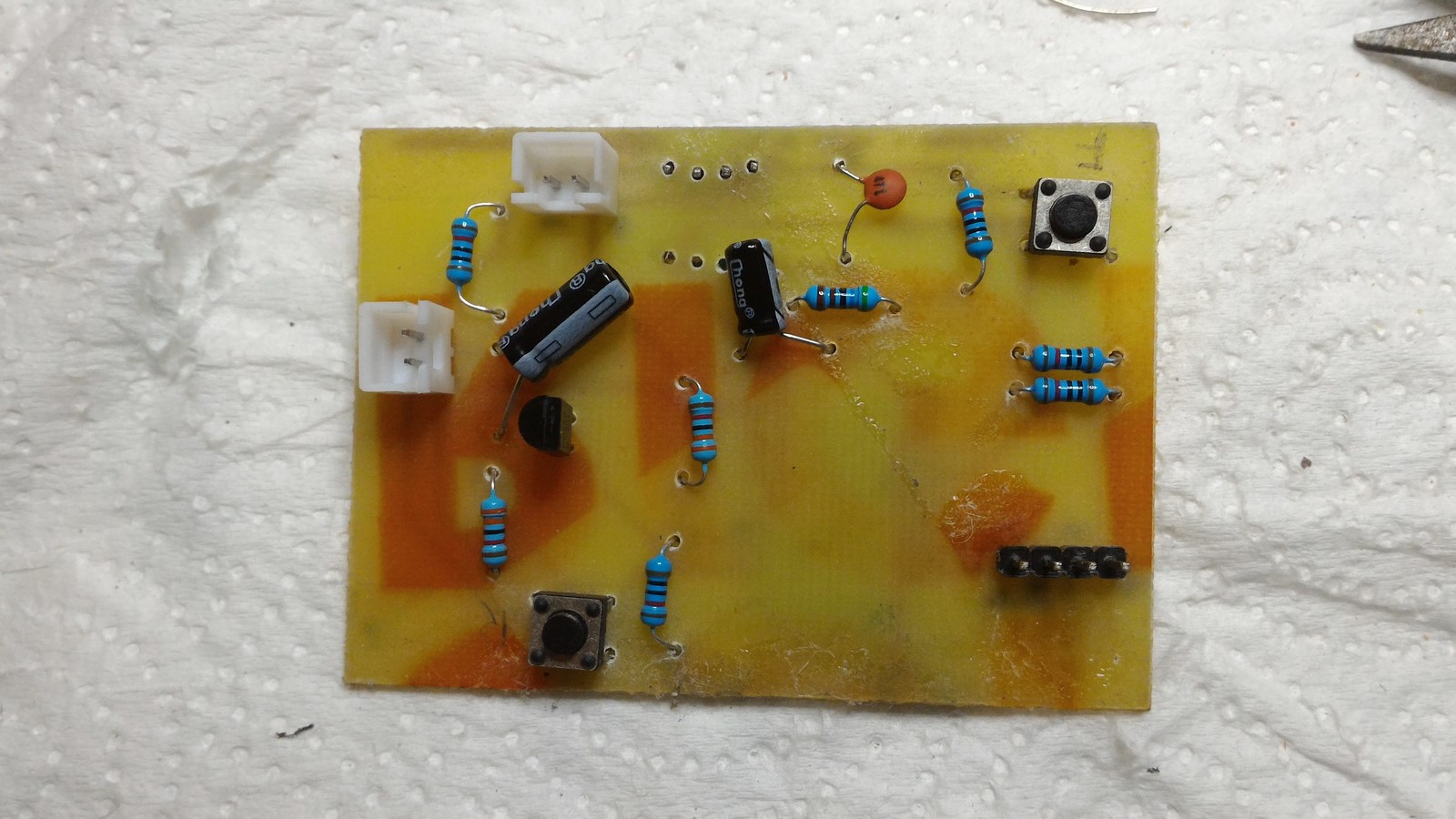 PCB soldering front ESP8266 reed switch