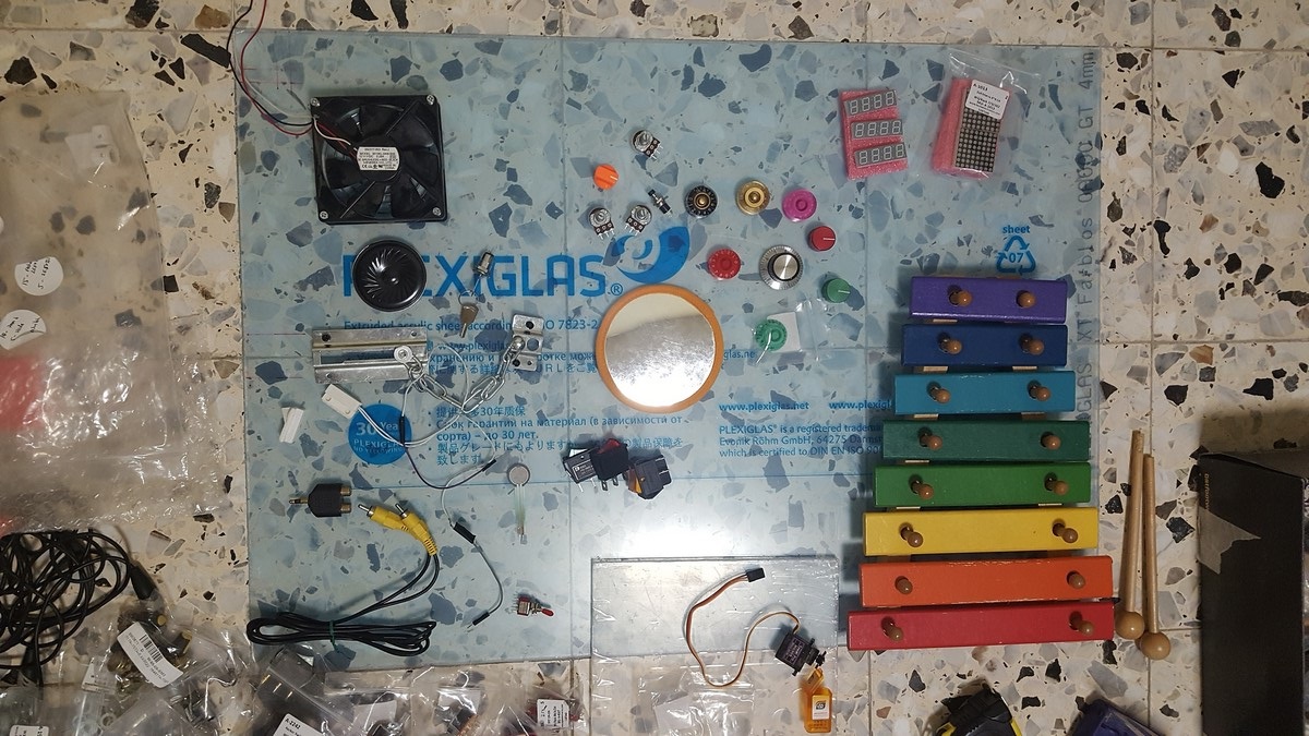 Baby Busy Board All Parts Scattered