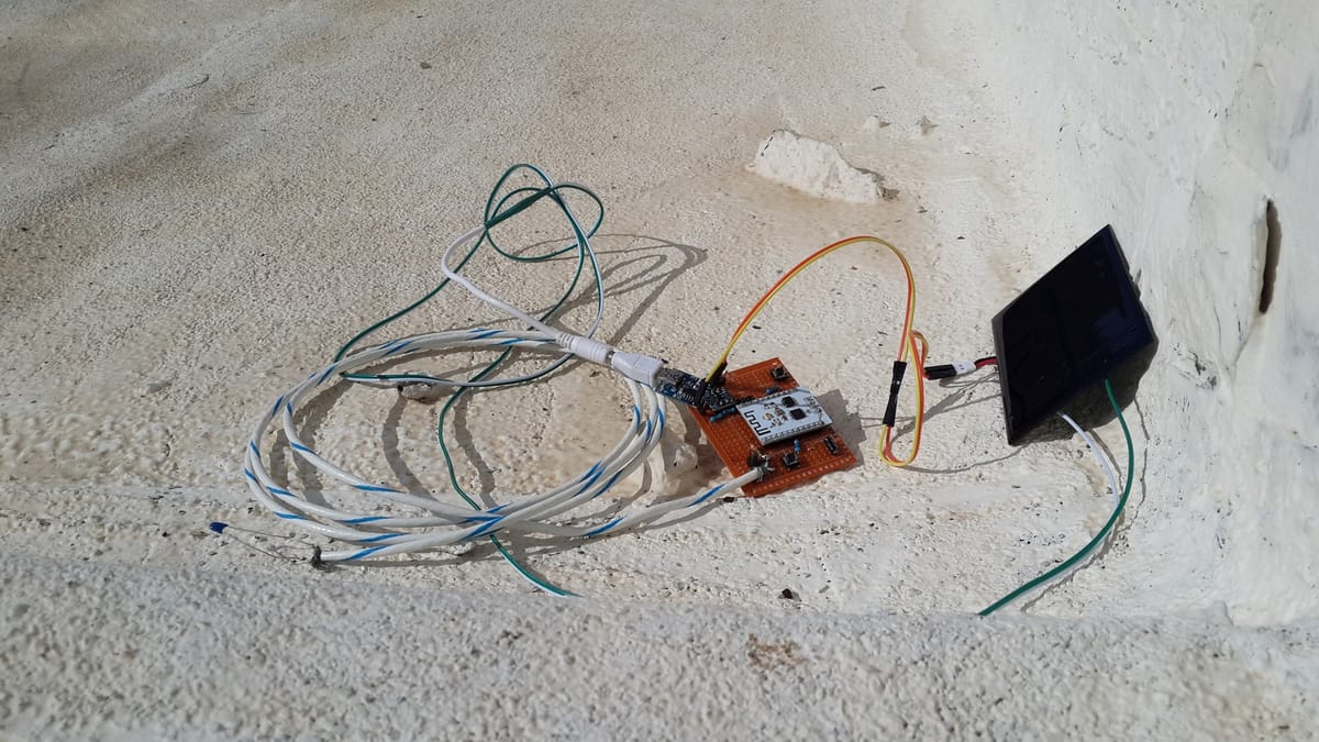 Do I Have Hot Water? Solar Powered ESP8266 With a Thermistor
