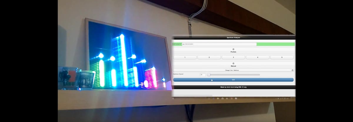 Part 2 - Spectrum Analyzer with ESP8266, MSGEQ7, WS2812 and Websocket Control
