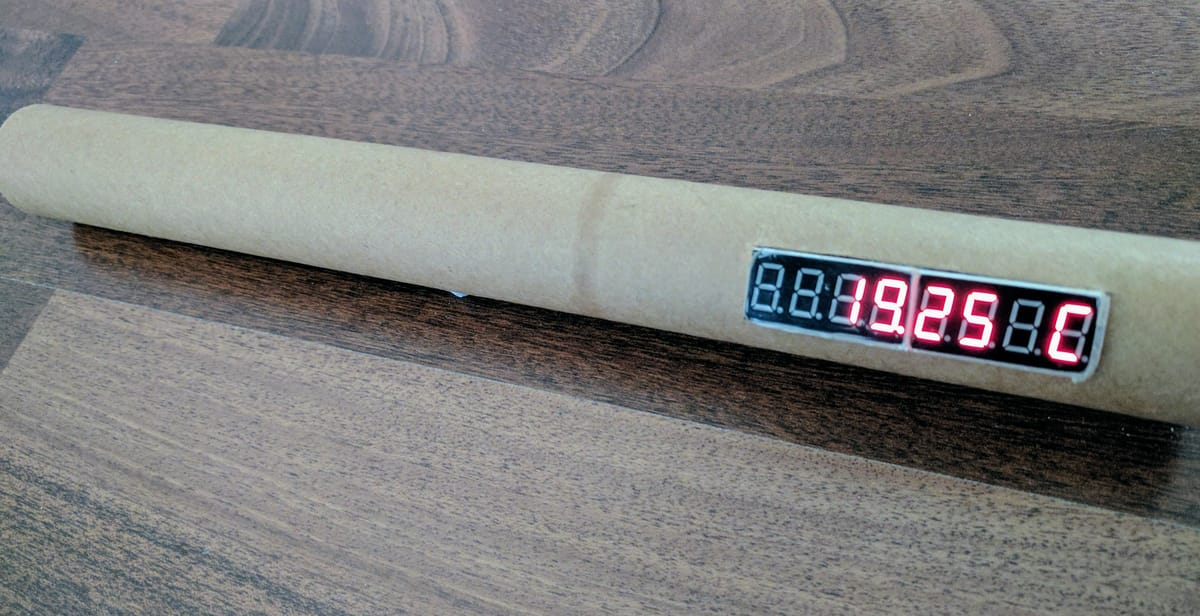 Kitchen Roll & Silicon Chips - Easy-to-build 8-Digit LED Clock