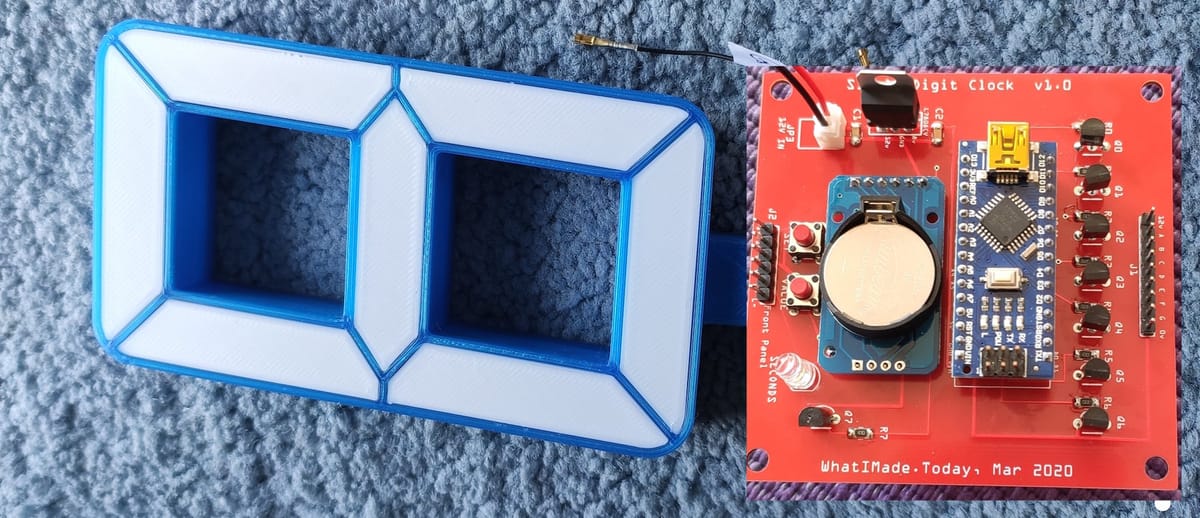 Making an unusual and beautiful single-digit clock