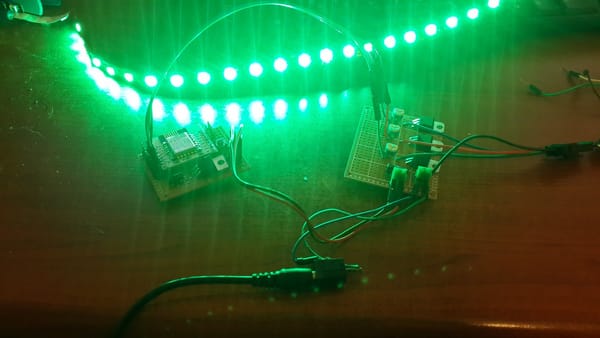 ESP8266 - On Websockets, mdns, OTA and LEDS