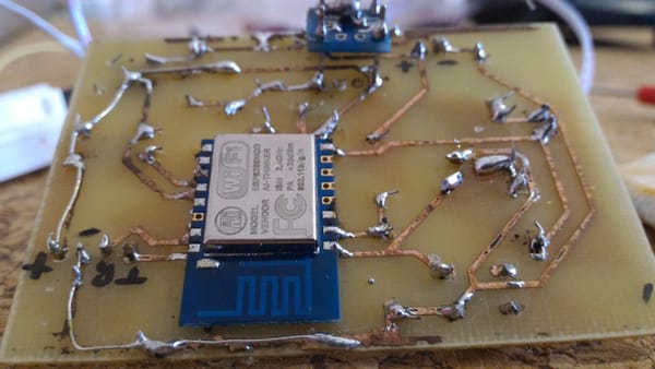 My First Homemade PCB (or: Why Next Time I'm Ordering My PCB Online)