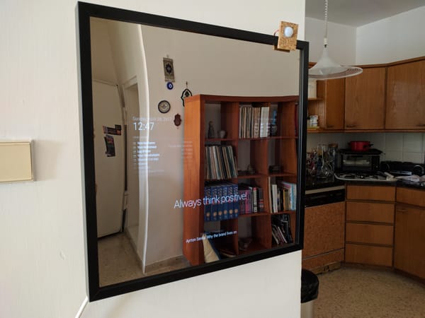 Easily build a Magic Mirror with a Raspberry Pi and standard 50x50 cm IKEA frame