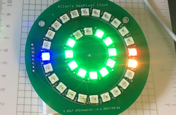 Desktop NeoPixel Clock