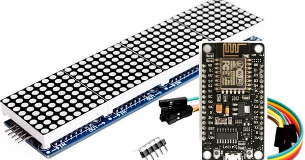 Build a Remote-Controlled Dot Matrix Message Board in 10 Minutes With Just Two Inexpensive Components