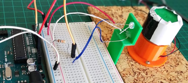 Measuring Speed of Rotation with an Arduino, a LED, and an LDR (Light Dependent Resistor)