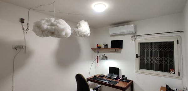 Today I made a smart cloud-like lamp