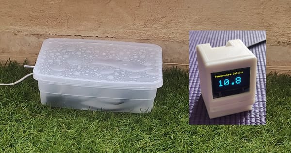 Make a Remote Temp Sensor with Permanent Display inside your House