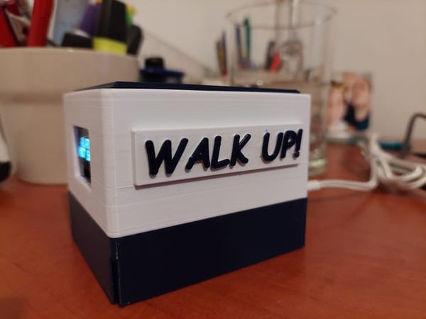 Today I made WALK UP! - The alarm clock that will walk you off the bed